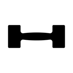 dumbbell icon vector logo template