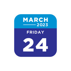 calendar march 2023 vector illustration in trendy flat design