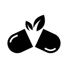 capsule icon vector logo template