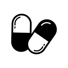 capsule icon vector logo template