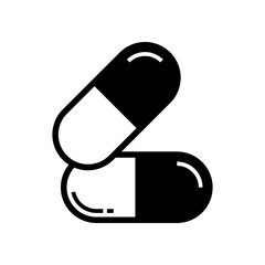 capsule icon vector logo template