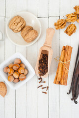 Christmas dessert ingredients