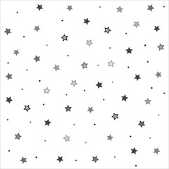 star patterns. Seamless vector stars background. Cute Christmas and holidays ornament
