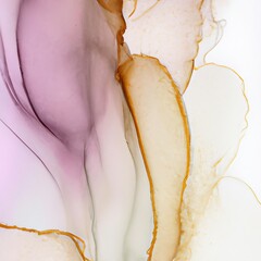 Natural luxury abstract fluid art painting, alcohol ink technique, wallpaper, colorful transparent waves
