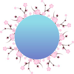 peach blossom illustration