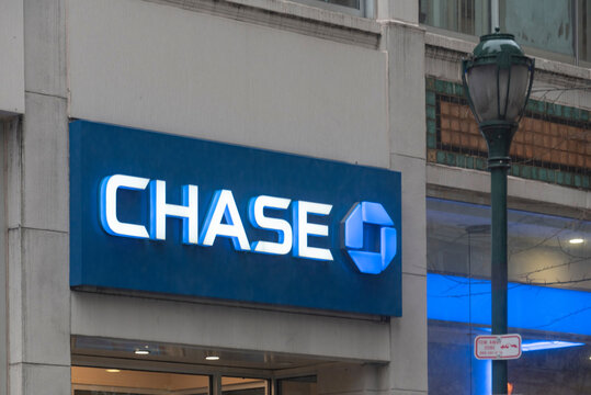 JPMorgan Chase Bank, N.A., doing business as Chase Bank or often as Chase, is an American national bank headquartered in NYC. Taken at Philadelphia (PA) USA on Nov 28, 2022.