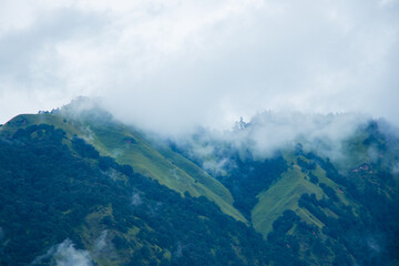 Foggy and Moody Green Forest of Bajhang Bajura Nepal