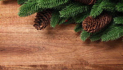 Christmas wood background