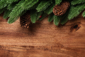 Christmas wood background