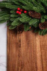 Fototapeta na wymiar Christmas wood background