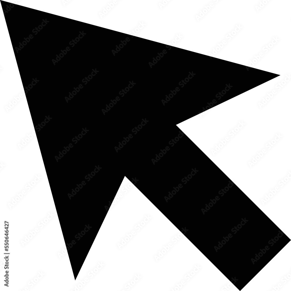 Poster click icon vector illustration . cursor sign. clicking arrow, mouse cursor symbol.