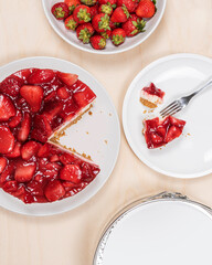 strawberry cake background