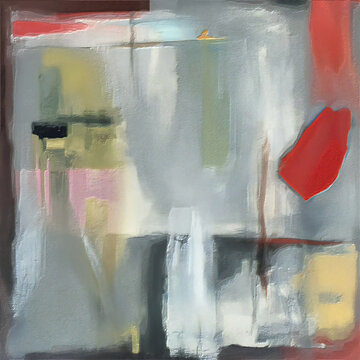 Creative painting in studio