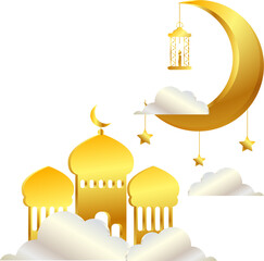 Islamic holiday ramadan illustration