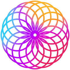 abstract gradient purple sphere