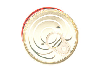 Lid or Base of Food Tin Can top view
