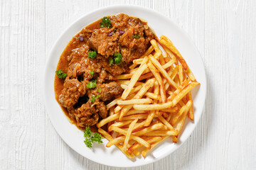 Flemish Stew, carbonnade, beef stew with fries