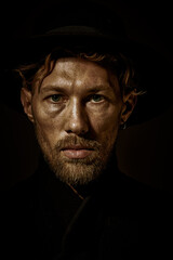 thoughtful handsome man