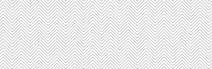Seamless line pattern on white background. Modern chevron lines pattern for backdrop and wallpaper template. Simple lines with repeat texture. Seamless chevron background, vector illustration - obrazy, fototapety, plakaty