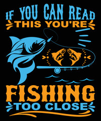 Fishing t shirt design