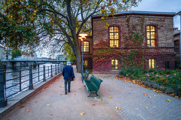 Spree Riverside view in Berlin