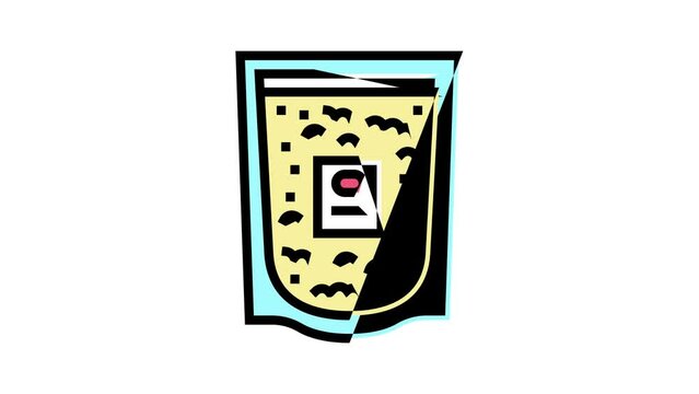 colloidal oatmeal color icon animation