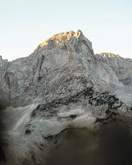 sunset over the mountains