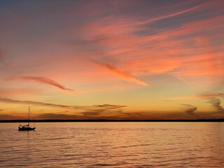 Fototapeta premium sunset in the sea