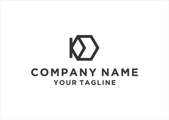 Fototapeta premium Letter K logo icon design template