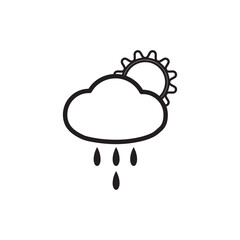 Modern weather icons. Flat vector illustration for Web, print, and Mobile App