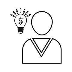 Business idea Icon In Line Style
