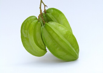 Carambola isolated on white background 