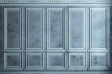 Classic old cabinet wall with cold frost