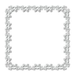 Frame, in the style of an ornament, Vector illustration eps 10, Art.	