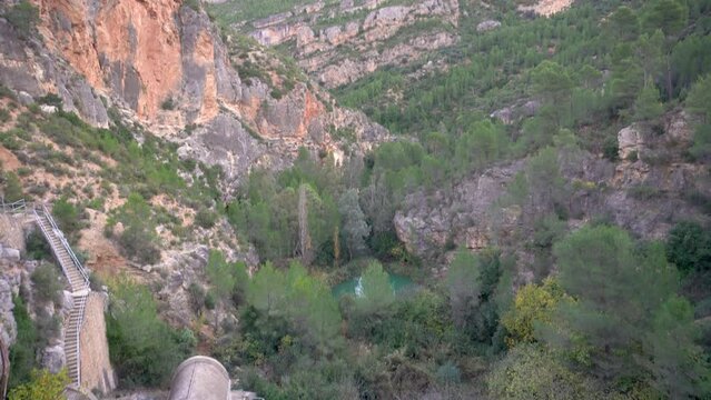 Buseo Reservoir, surrounded by nature. In Chera (Valencia Spain)
