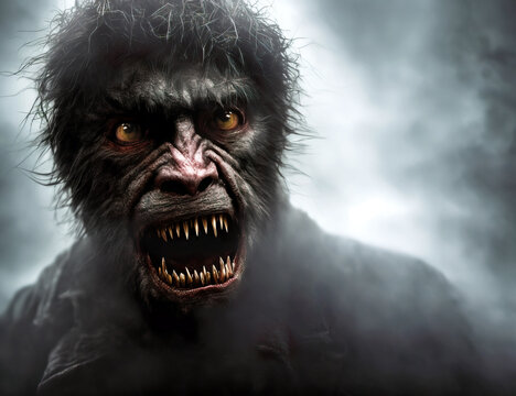 Portrait of a werewolf.