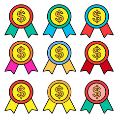 Medal icon jpeg illustration in flat style about marketing and growth for any projects, use for website mobile app presentation jpg
