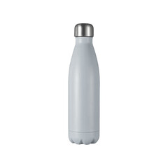 Aluminium Water Bottle Mock-Up on White Background