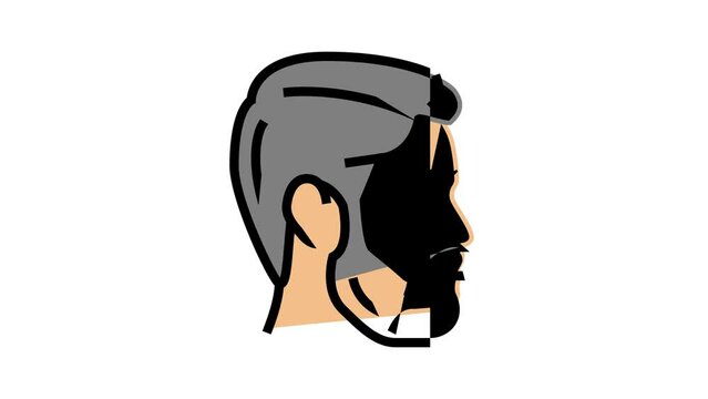face male color icon animation