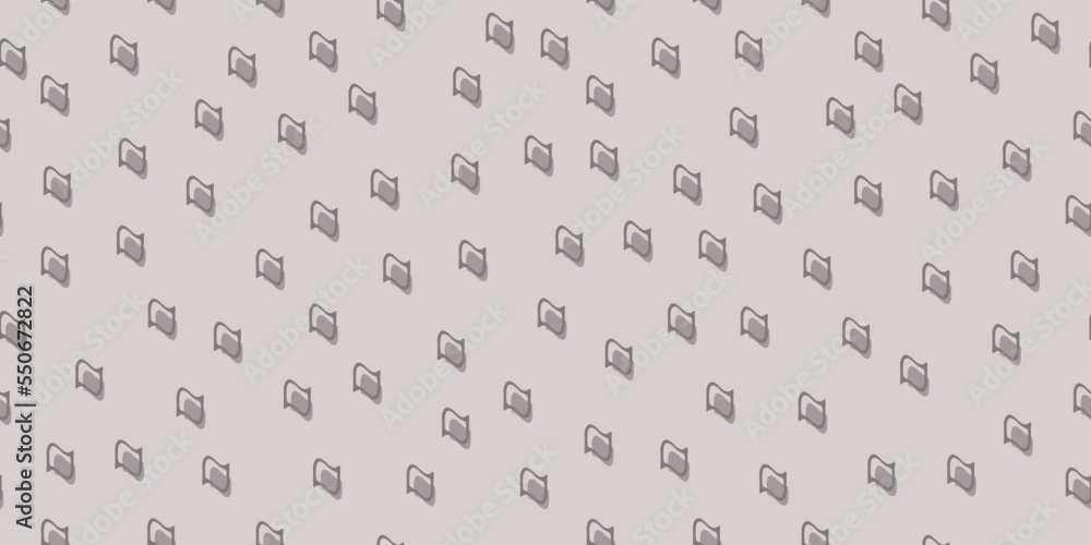 Aufkleber small wavy shapes, hollow inside with shadow, on a gray background. vector print for various interio