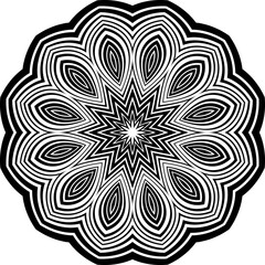 Abstract psychedelic stripes for digital wallpaper design. Line art pattern. Monochrome design. Vector print template. Geometry curve lines pattern. Futuristic concept