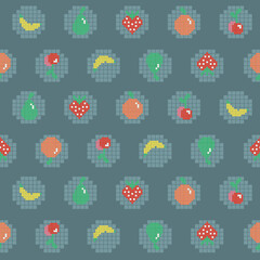 Fruit Game in Blueish 