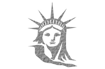 Vector illustration of a statue of liberty	