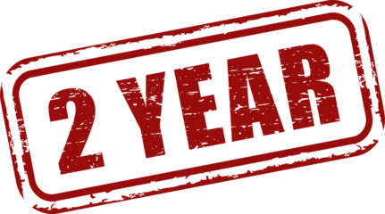 2 year grunge rubber stamp