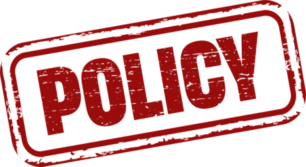 Policy grunge rubber stamp