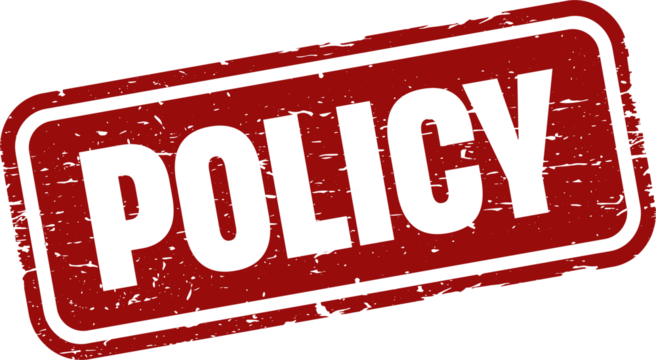 Policy grunge rubber stamp