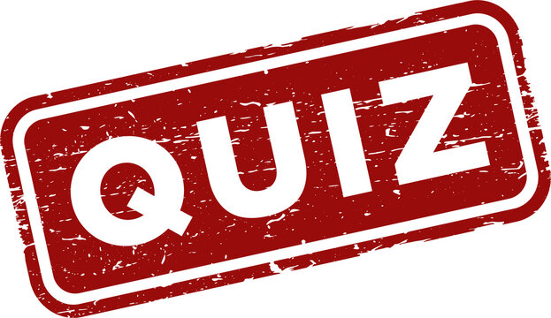 Quiz grunge rubber stamp