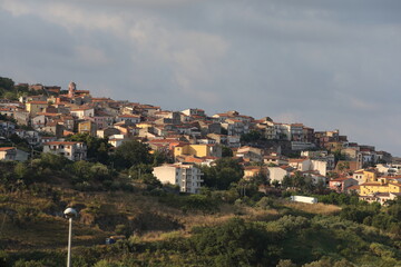 Fototapeta premium Santa Maria del Cedro, Italy - August 6, 2022: The village of Santa Maria del Cedro