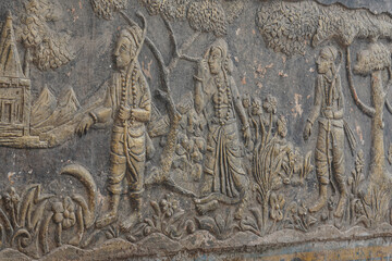 Ram sita and lakshman wall art image
