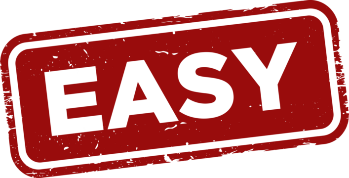 Easy grunge rubber stamp